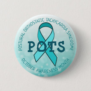 Badge Rond 5 Cm Ruban du mois de sensibilisation aux postes