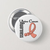 Badge Rond 5 Cm Ruban en pierre angulaire de la sensibilisation au (Devant & derrière)