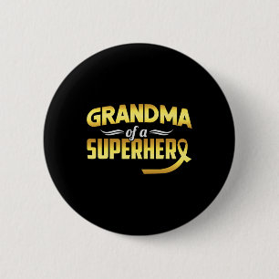 Badge Rond 5 Cm Ruban Grand-mère d'un cancer d'enfant de la famill
