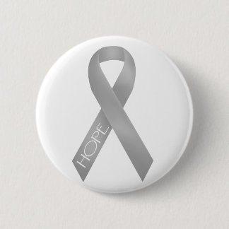 Badge Rond 5 Cm Ruban gris