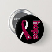 Badge Rond 5 Cm Ruban Head and Neck Cancer Hope (Devant & derrière)