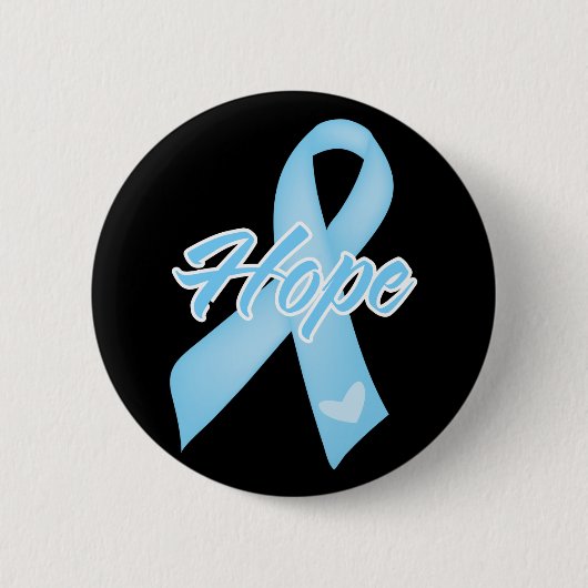 Badge Rond 5 Cm Ruban Hope - Cancer de la prostate (Devant)