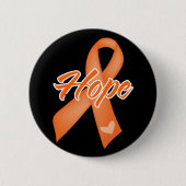 Badge Rond 5 Cm Ruban Hope - leucémie (Devant)