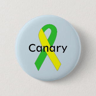 Badge Rond 5 Cm Ruban jaune canari