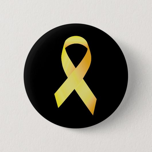 Badge Rond 5 Cm Ruban jaune de prévention de suicide (Devant)