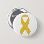 Badge Rond 5 Cm Ruban jaune simple (Devant & derrière)