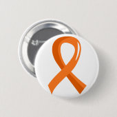 Badge Rond 5 Cm Ruban orange 3 de leucémie (Devant & derrière)