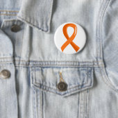 Badge Rond 5 Cm Ruban orange 3 de leucémie (En situation)