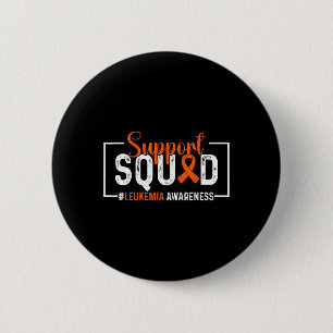 Badge Rond 5 Cm Ruban orange de l'équipe de soutien pour la leucém