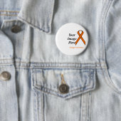 Badge Rond 5 Cm Ruban orange standard par Kenneth Yoncich (En situation)