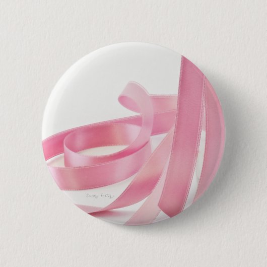 Badge Rond 5 Cm Ruban rose (Devant)