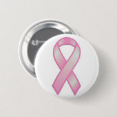 Badge Rond 5 Cm ruban rose (Devant & derrière)