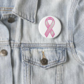 Badge Rond 5 Cm ruban rose (En situation)