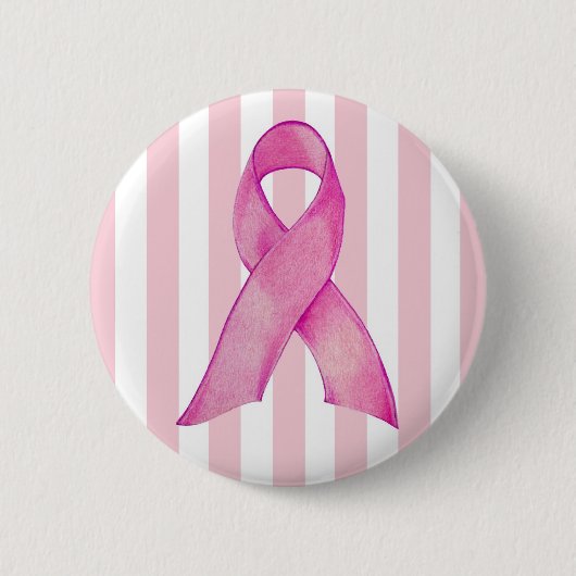 Badge Rond 5 Cm Ruban rose (Devant)