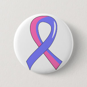 Badge Rond 5 Cm Ruban rose bleu 3 de SIDS