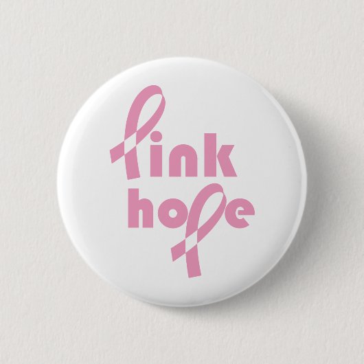 Badge Rond 5 Cm Ruban rose d'espoir (Devant)
