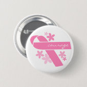 Badge Rond 5 Cm Ruban rose personnalisable (Devant & derrière)