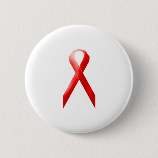 Badge Rond 5 Cm Ruban rouge (Devant)