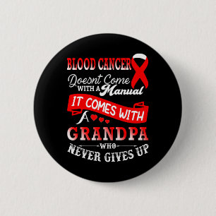 Badge Rond 5 Cm Ruban rouge de sensibilisation au cancer du sang G