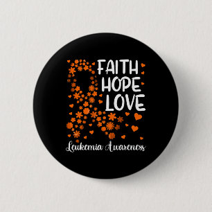 Badge Rond 5 Cm Ruban Sang Cancer Faith Hope Love Leukemia Awar