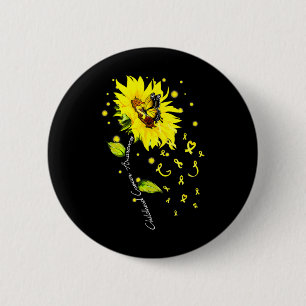Badge Rond 5 Cm Ruban Soleil Papillon Gol pour la sensibilisation