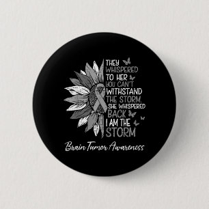 Badge Rond 5 Cm Ruban Souower de sensibilisation à la tumeur céréb