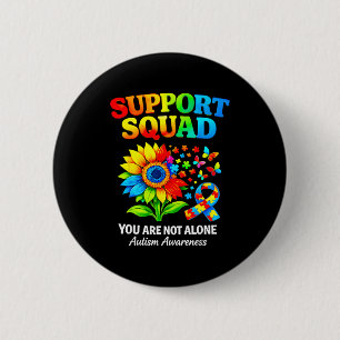Badge Rond 5 Cm Ruban tournesol de sensibilisation à l'autisme de