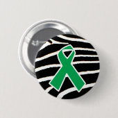 Badge Rond 5 Cm Ruban vert (Devant & derrière)