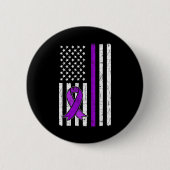 Badge Rond 5 Cm Ruban Violet. Sensibilisation aux surdoses 5 (Devant)