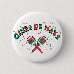 Badge Rond 5 Cm Rubans & Maracas -