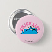Badge Rond 5 Cm Rue Sésame | Cookies Monster Enjoy Life (Devant & derrière)