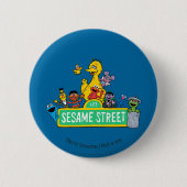 Badge Rond 5 Cm Rue Sésame | Couleur complète avec Pals (Devant)