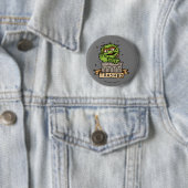 Badge Rond 5 Cm Rue Sésame | Oscar the Grouch Trashed (En situation)