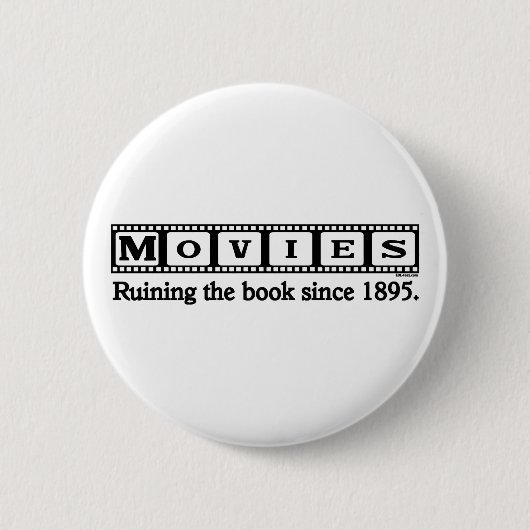 Badge Rond 5 Cm Ruiner le livre (Devant)
