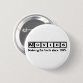 Badge Rond 5 Cm Ruiner le livre (Devant & derrière)