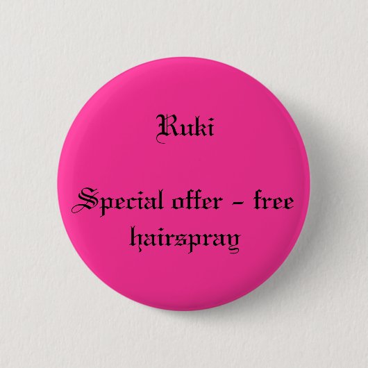 Badge Rond 5 Cm Ruki (Devant)