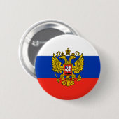 Badge Rond 5 Cm Russie (Devant & derrière)