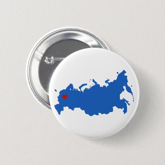 Badge Rond 5 Cm Russie (Devant & derrière)
