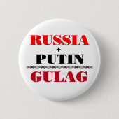 Badge Rond 5 Cm Russie et Poutine (Devant)