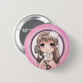 Badge Rond 5 Cm Russie - Nyotalia version (Devant & derrière)