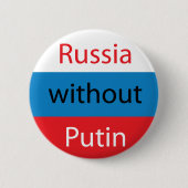 Badge Rond 5 Cm Russie sans Poutine (Devant)
