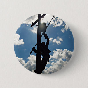 Badge Rond 5 Cm Rusty the Lineman
