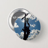 Badge Rond 5 Cm Rusty the Lineman (Devant & derrière)