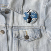 Badge Rond 5 Cm Rusty the Lineman (En situation)