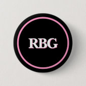 Badge Rond 5 Cm Ruth Bader Ginsburg RBG (Devant)