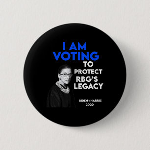 Badge Rond 5 Cm Ruth Bader Ginsburg&#' ; s Legacy Vote Biden 2020