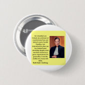 Badge Rond 5 Cm Ruth Bader Ginsburgquote, ruth, bader, ginsburg, s (Devant & derrière)