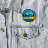 Badge Rond 5 Cm Rwanda (En situation)