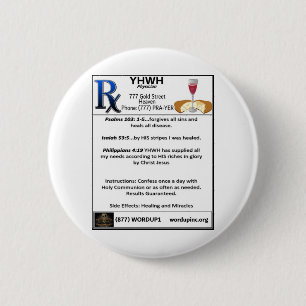 Badge Rond 5 Cm Rx-YHWH
