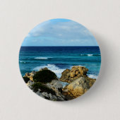 Badge Rond 5 Cm Rythme de l'océan, (Devant)